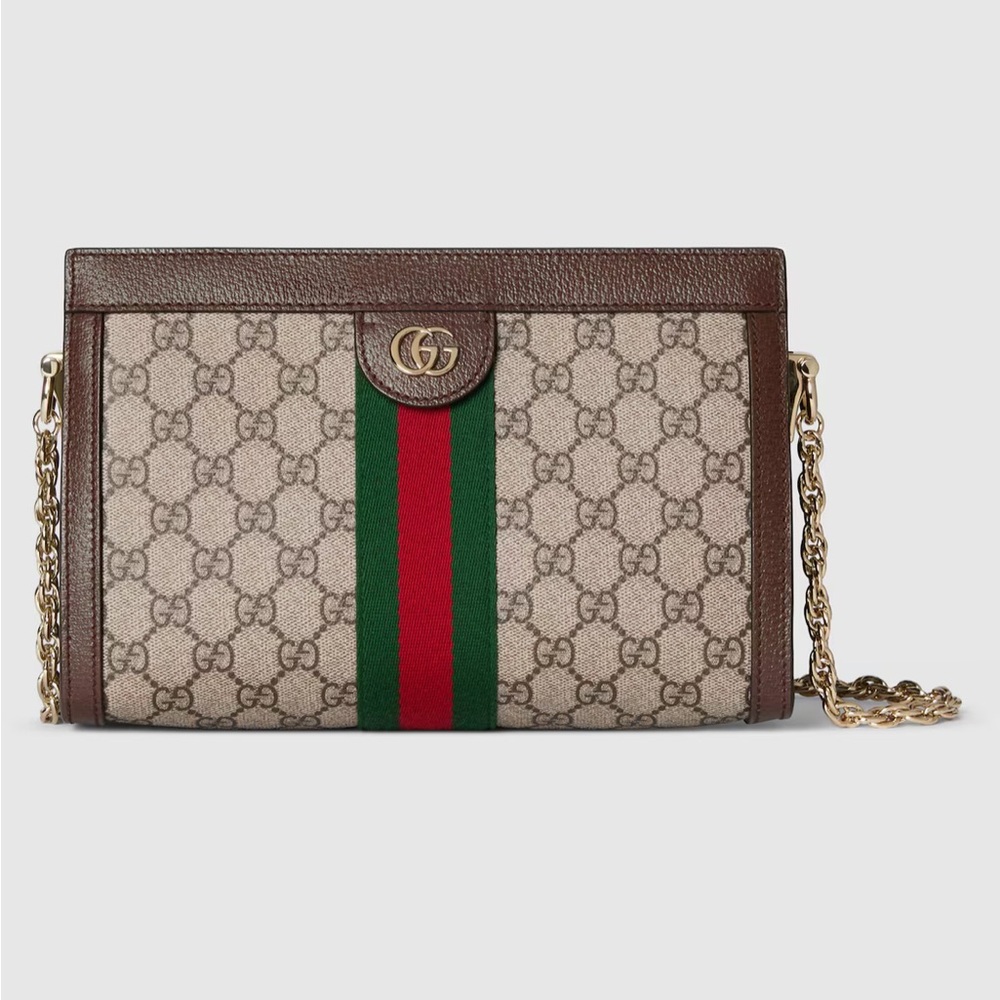 Gucci Ophidia Beige and Brown Shoulder Bag